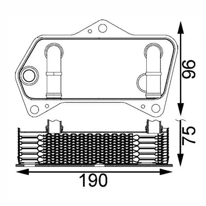 TROCADOR CALOR CAMBIO AUDI/VW DSG 02E/DQ250 1.4/2.0 16V TFSI/TSI/FSI 3.2/3.6 32V FSI 2007