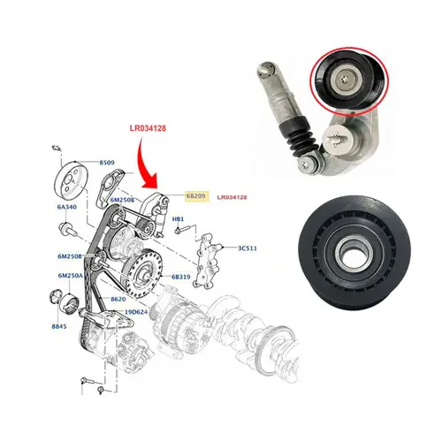 ROL TENSOR DA CORR ALT LAND ROVER/VOLVO 2.0 16V SI4 2009 A 2018 LR034128/SKU1973