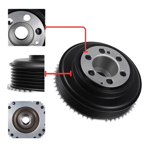POLIA VIRABREQUIM LAND ROVER VOLVO JAGUAR 2.0 16V SI4 2011 A 2018