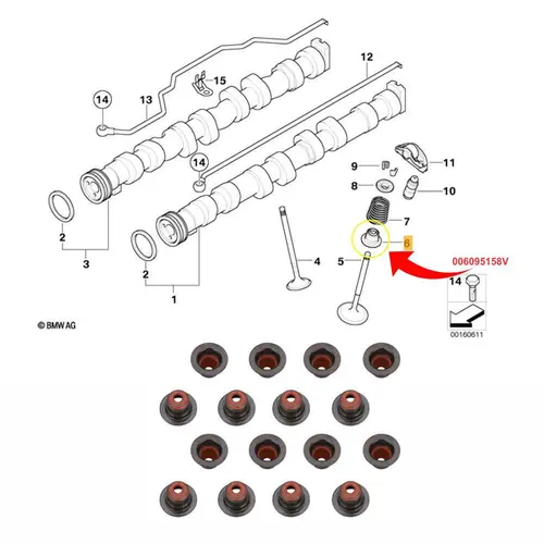 RET VALVULA BMW 2.0 16V N46 11340029751/SKU497