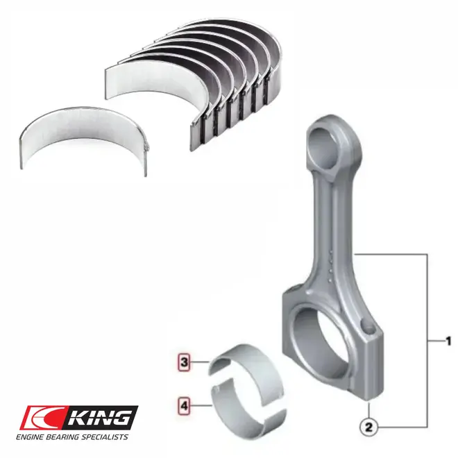 JG BRONZINA BIELA 050 LAND ROVER/VOLVO 2.0 16V TURBO 2012 A 2016 C/UNHA 36001819/SKU2361