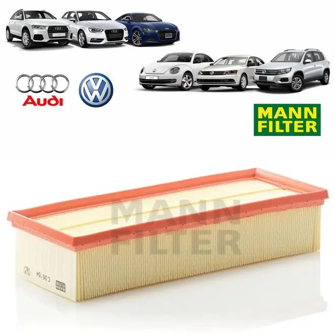 FILTRO AR AUDI/VW A3/Q3/TT/JETTA/FUSCA/PASSAT/TIGUAN 1.4/2.0 16V TFSI/TSI/FSI 2008 A 2013