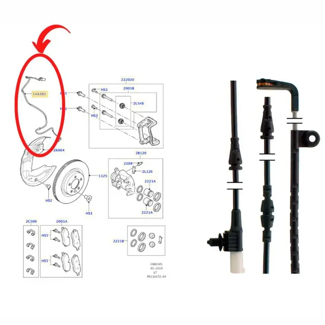 SENSOR PASTILHA DIAN LAND ROVER RANGE ROVER S 2.7/3.0 24V/3.6 32V4.2/4.4/5.0 32V V8 2005 A