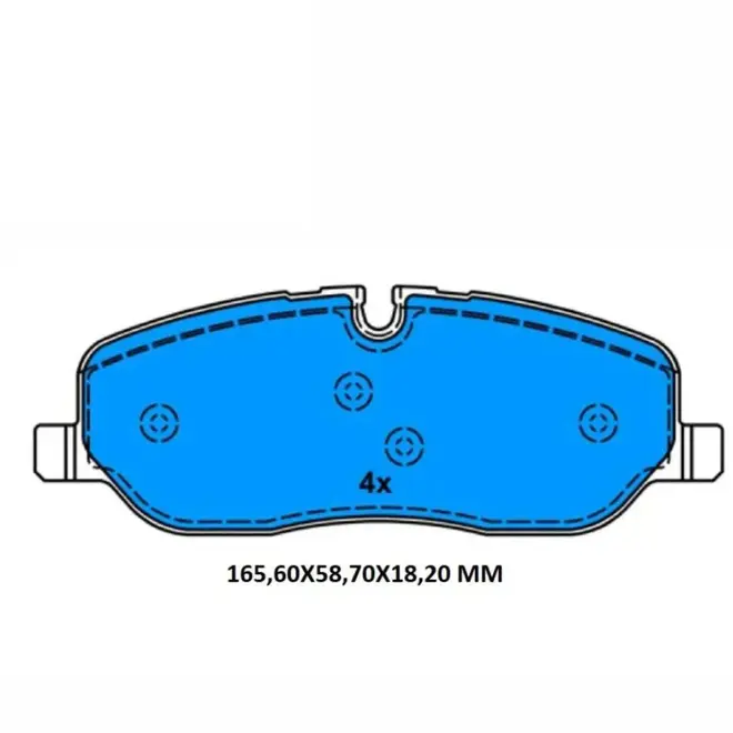 JG PASTILHA FREIO DIAN LAND ROVER 2.7/3.0 24V TDV6/4.0 12V V6/ 4.2/4.4 32V V8/ 3.6 32V TDV