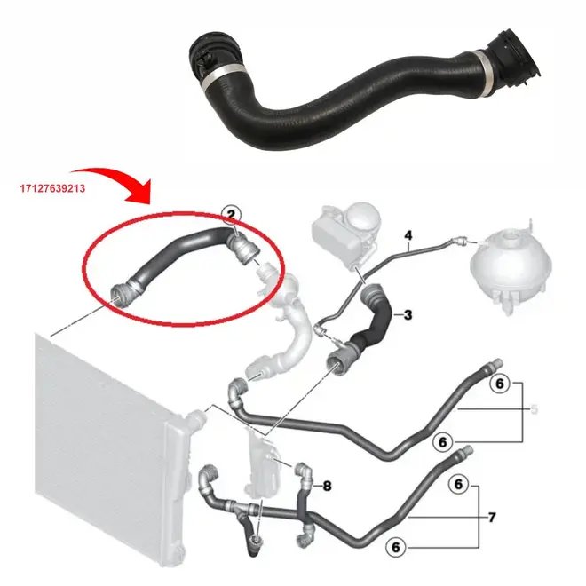 MANG SUPERIOR/VALVULA TERMOSTATICA RADIADOR BMW X3/X4 2.0 16V N20 2013 A 2018 17127639213/