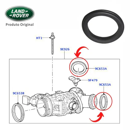 ANEL VEDACAO CORPO ACELERADOR LAND ROVER 2.7/3.0 24V TDV6 2005 A 2017 1316152/SKU2418