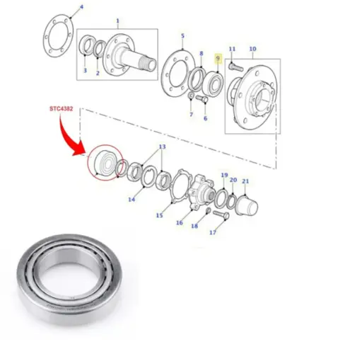 ROLAMENTO RODA LAND ROVER DEFENDER 90 110 130 DISCOVERY 1 2.5 3.9 8V 10V 16V 1989 A 2010