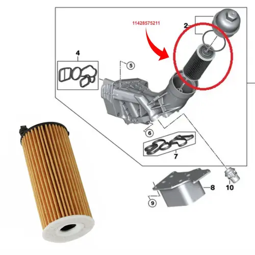 FILTRO ÓLEO MOTOR BMW 120I 220I 330E 530E X3 B48 2013 A 2022 11428575211