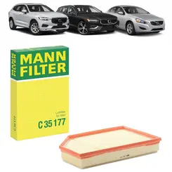 FILTRO AR MOTOR VOLVO V60/S60/S80/XC60 1.6/2.0 16V/2.4 20V/4.4 32V V8 2007 A 2018 30748212