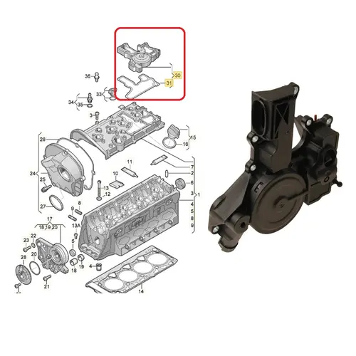 VALVULA ANTICHAMA AUDI/VW A3/A4/A5/Q3/TT/JETTA/PASSAT/TIGUAN/GOLF 2.0 16V TSI/TFSI 2009 A