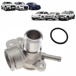 FLANGE SAÍDA DE ÁGUA DO CABEÇOTE AUDI A3 A4 A5 Q3 Q5 TT VW GOLF JETTA PASSAT TIGUAN FUSCA 2.0 16V TSI TFSI 2009 A 2014
