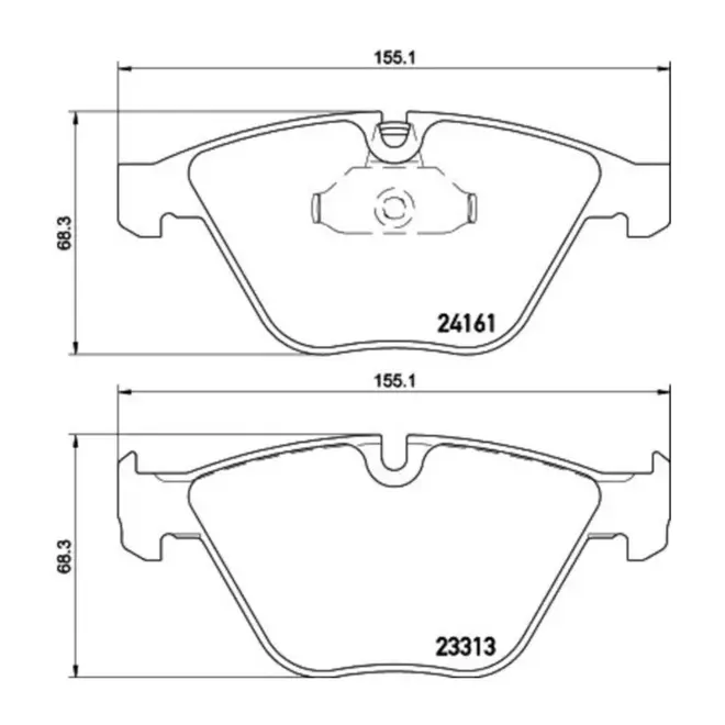 JG PASTILHA DIANTEIRA CERÃ‚MICA BMW 318/320/325/330/335/X1/Z4 34112288870/SKU1737