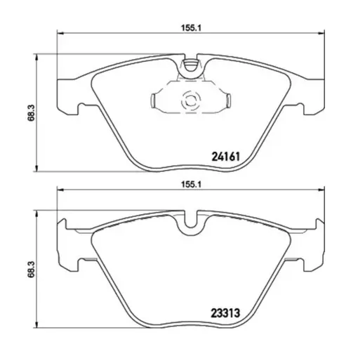 JG PASTILHA DIANTEIRA CERÃ‚MICA BMW 318/320/325/330/335/X1/Z4 34112288870/SKU1737