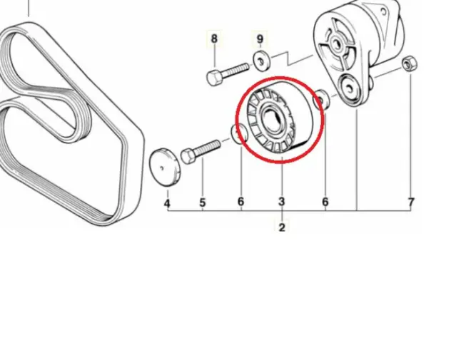 ROLAMENTO POLIA GUIA CORREIA BMW 316 318 320 323 325 328 330 525 528 530 M3 X3 Z3 Z4 GASOLINA 1990 A 2012