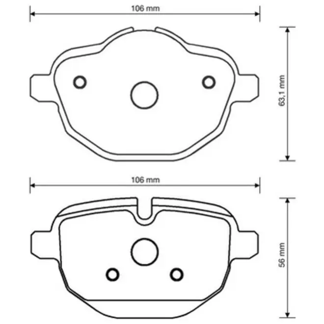 JOGO PASTILHA TRASEIRA NANO CERÃ‚MICA BMW I8/X3/X4/Z4 4206877648/SKU2049