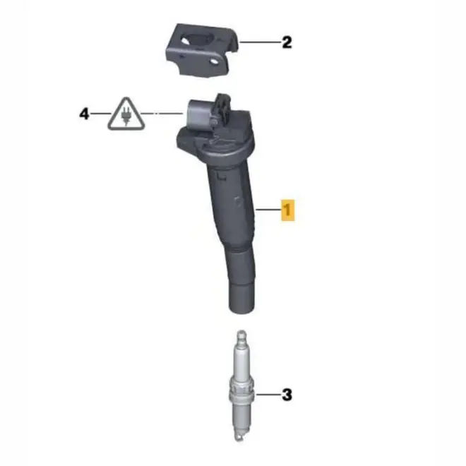 BOBINA IGNICAO BMW 2.0 16V / 2.5/3.0 24V 01 A 14 3 PINOS 12138616153/SKU1391