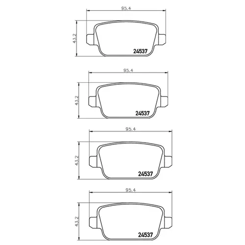 JOGO PASTILHA TRASEIRA CERÃ‚MICA LAND ROVER FREELANDER 2 2006 A 2015/ VOLVO S80/V70/XC70 2