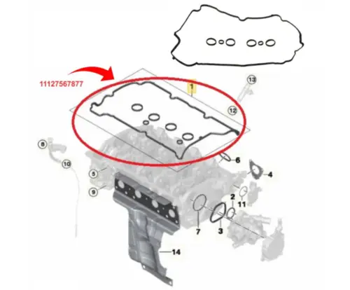 JUNTA TAMPA VÁLVULAS BMW 116I 118I 316I MINI COOPER CABRIO CLUBMAN CLUBVAN COUPE COUNTRYMAN 1.6 16V 2006 A 2016