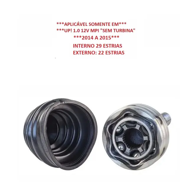 HOMOCINETICA VW UP! 1.0 12V MPI 2014 A 2021 22X29D 1SB498099/SKU1219