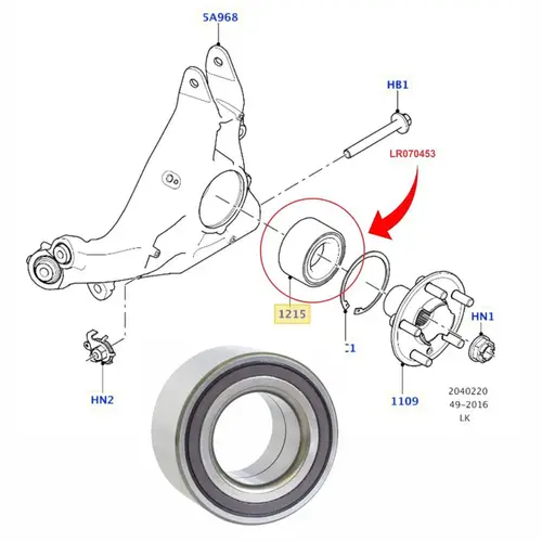 ROLAMENTO RODA LAND ROVER JAGUAR PORSCHE VOLKSWAGEN 2007 A 2025