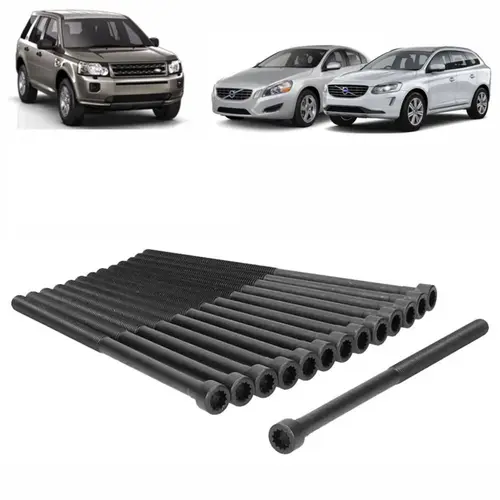 JOGO PARAFUSO DO CABEÇOTE LAND ROVER FREELANDER 2 VOLVO S60 S80 V60 XC60 XC70 XC90 3.0 24V T6 3.2 24V I6 2007 A 2017