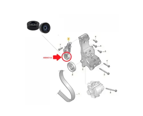 ROLAMENTO POLIA ESTICADOR CORREIA ALTERNADOR AUDI A4 1.8 2.0 16V 2001 A 2009