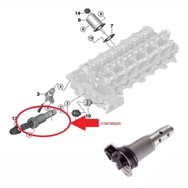 VALVULA SOLENOIDE BMW 2.5/3.0 24V 6CC N52/N54/N55 2005 A 2016 11367585425/SKU1049