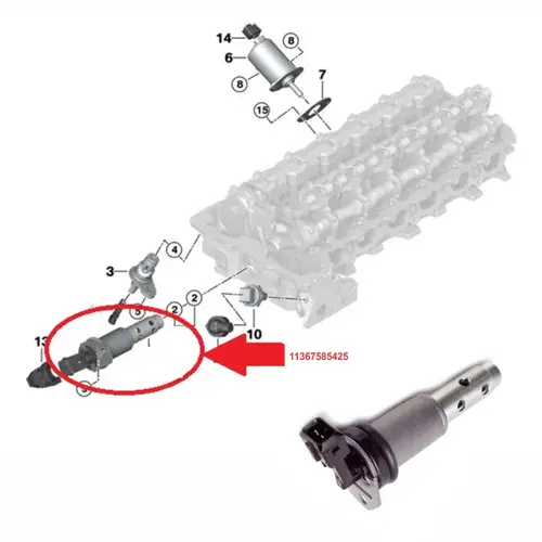 VALVULA SOLENOIDE BMW 2.5/3.0 24V 6CC N52/N54/N55 2005 A 2016 11367585425/SKU1049