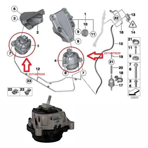 COXIM MOTOR BMW ESQ 125I/320I/328I/X3 2.0 16V 2011 A 2018 22116787657/SKU951