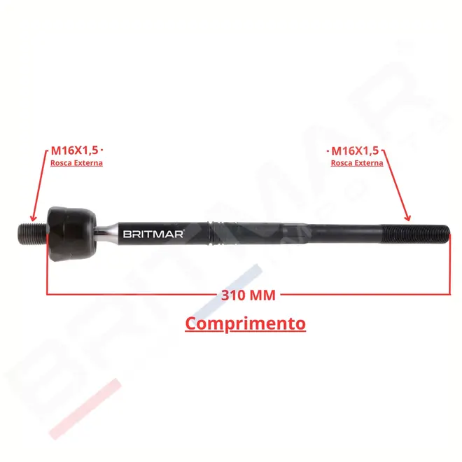 BRACO AXIALAUDI/VW A3/Q3/GOLF/JETTA/PASSAT/TIGUAN 1.8 20V/2.0 16V/2.5 20V/3.6 24V 2003 A 2