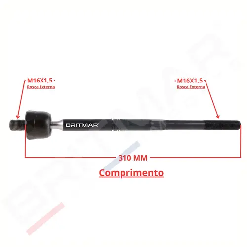 BRACO AXIALAUDI/VW A3/Q3/GOLF/JETTA/PASSAT/TIGUAN 1.8 20V/2.0 16V/2.5 20V/3.6 24V 2003 A 2