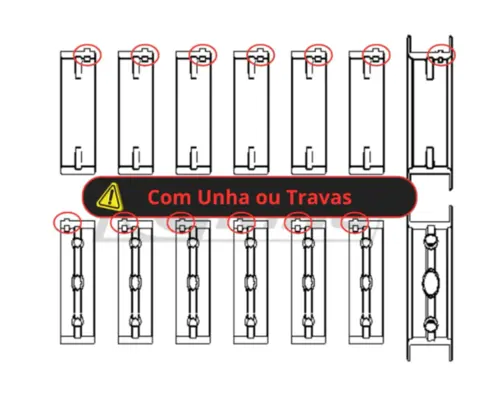 JOGO BRONZINA MANCAL LAND ROVER VOLVO 3.0 3.2 24V 6CC 025 2007 A 2015