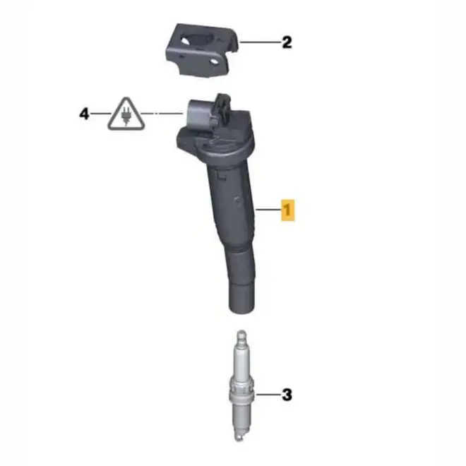 BOBINA IGNICAO BMW 2.5/3.0 24V 01 A 14 3 PINOS 12137571643/SKU777
