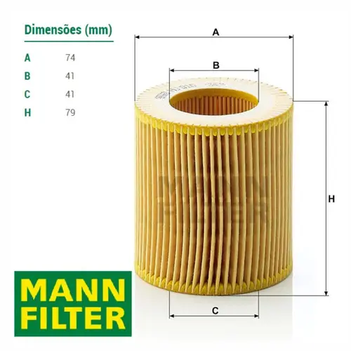 FILTRO LUBRIFICANTE BMW 2.0 16V/3.0 16/24V N20N54/N55 11427541827/SKU805