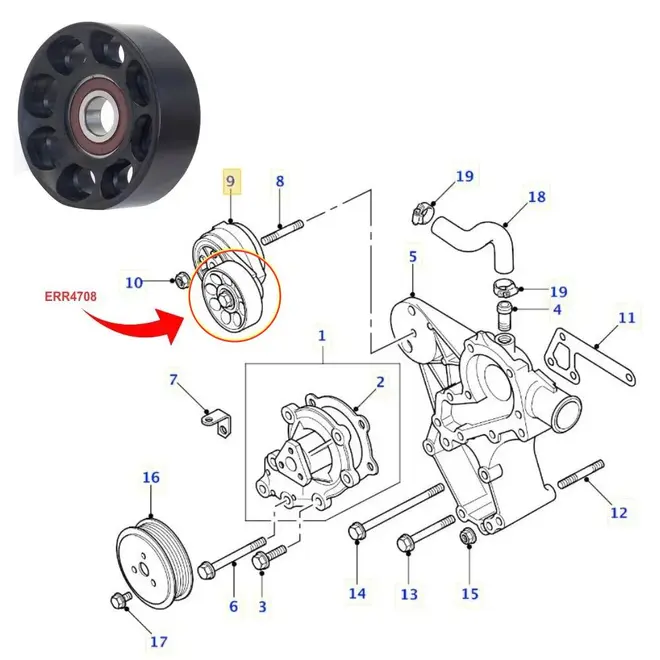 ROL EST COR ALT LAND ROVER 2.5/3.9/4.0 17X85X30 ERR4708/SKU1705