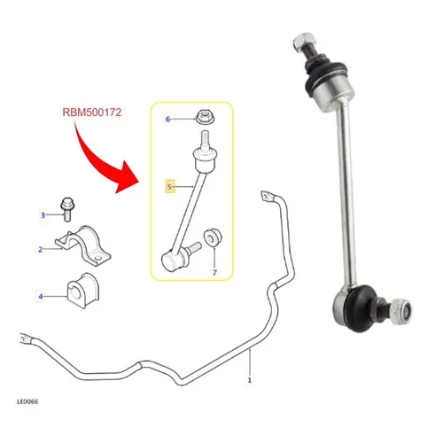 BIELETA DIANT LAND ROVER FREELANDER 1 2.5 V6 24V 2001 A 2006  RBM100172/SKU567