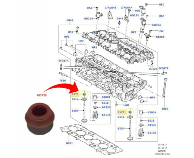 JOGO RETENTORES HASTE VÁLVULA LAND ROVER FREELANDER 2 AUDI A3 A4 A5 TT Q3 Q5 VW GOLF JETTA TIGUAN PASSAT FUSCA BMW M5 1.8 2.0 2.5 3.2 1992 A 2014