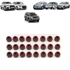 JOGO RETENTORES HASTE VÁLVULA LAND ROVER FREELANDER 2 AUDI A3 A4 A5 TT Q3 Q5 VW GOLF JETTA TIGUAN PASSAT FUSCA BMW M5 1.8 2.0 2.5 3.2 1992 A 2014