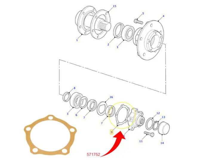 JUNTA FLANGE TULIPA SEMI EIXO LAND ROVER DEFENDER DISCOVERY 1 2.5 3.9 1989 A 2010